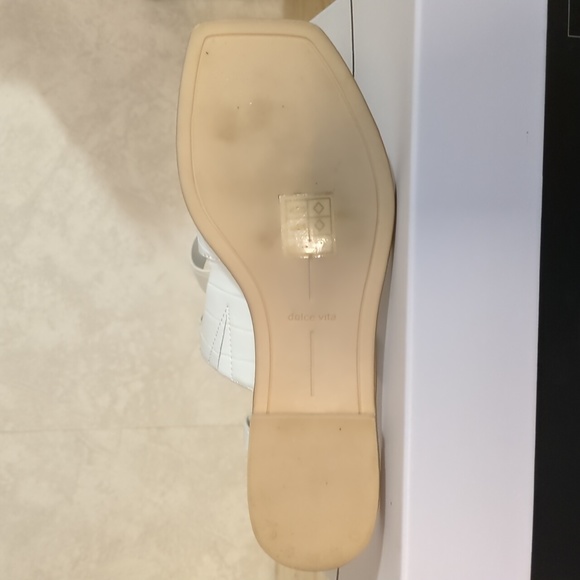 White croco sandal 7.5 - Picture 3 of 4